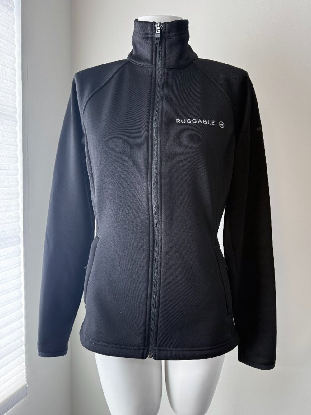 The North Face Ruggable Women's Black Performance Jacket with Fleece Lining